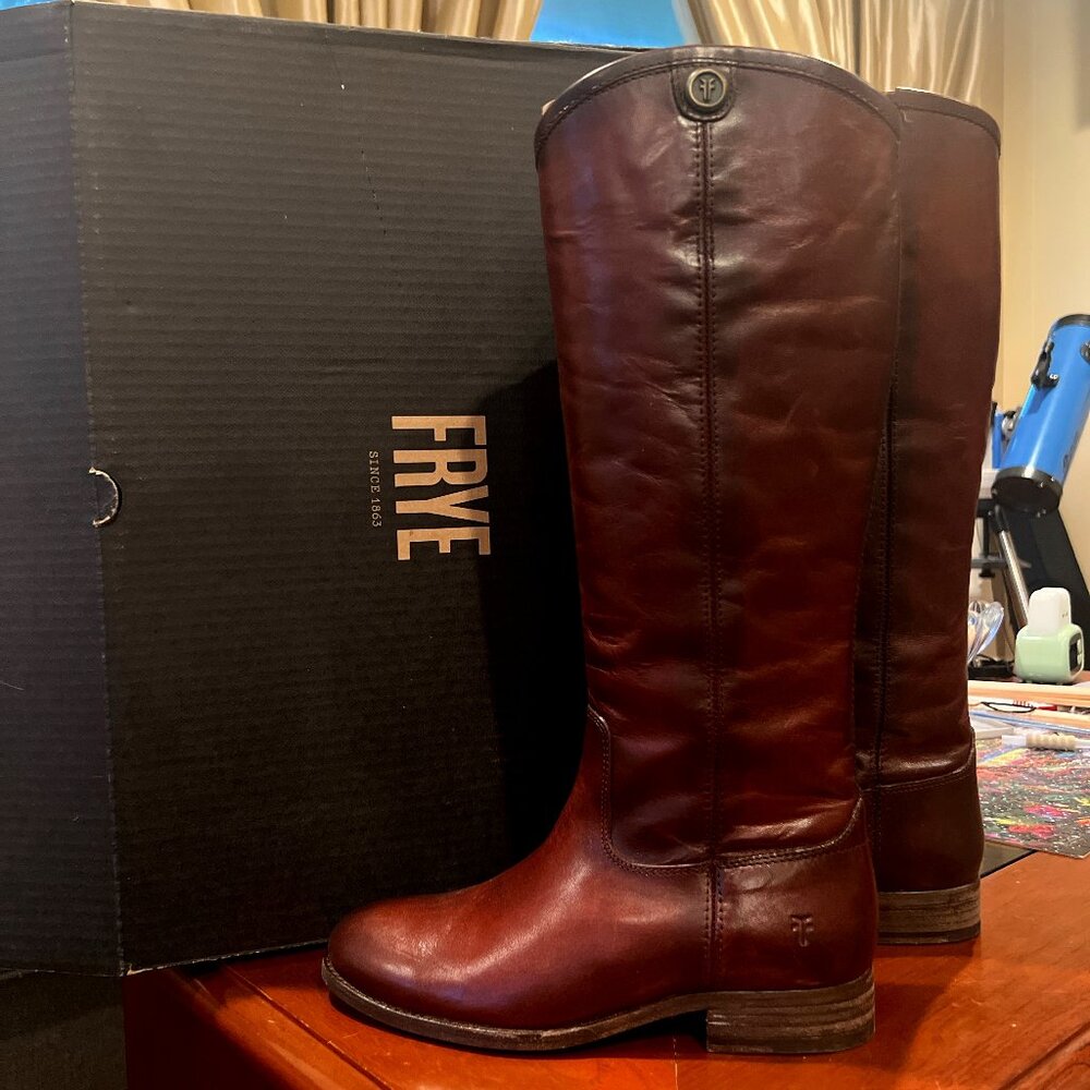 Brown leather Frye boots